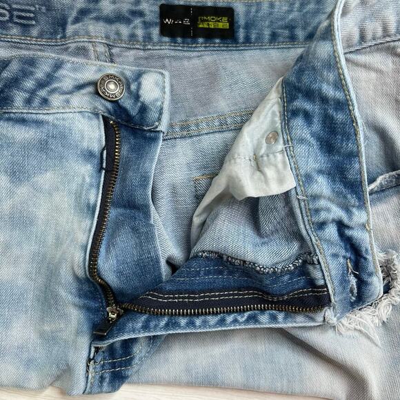 SMOKE RISE for BUCKLE Roxy Blue Stretch Shorts in Light Blue Men's 42 Waist - Picture 14 of 14